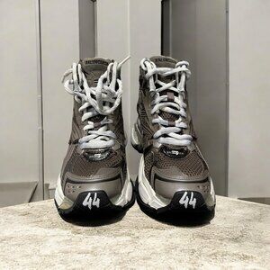 Balenciaga Runners HighTop Black Grey Runners Sneakers  Eu 44 Us 11 New With Box